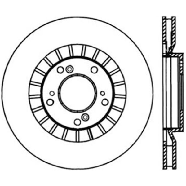 Power Slot 00-09 Honda S2000 CRYO Front Left Slotted Rotor