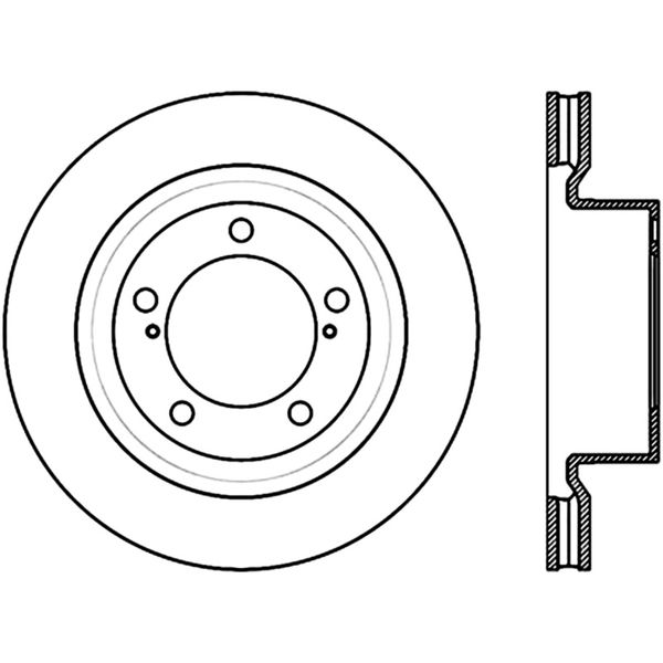 Sport Slot 08-12 Toyota Sequoia / 07-12 Tundra Slotted Right Front CRYO Rotor