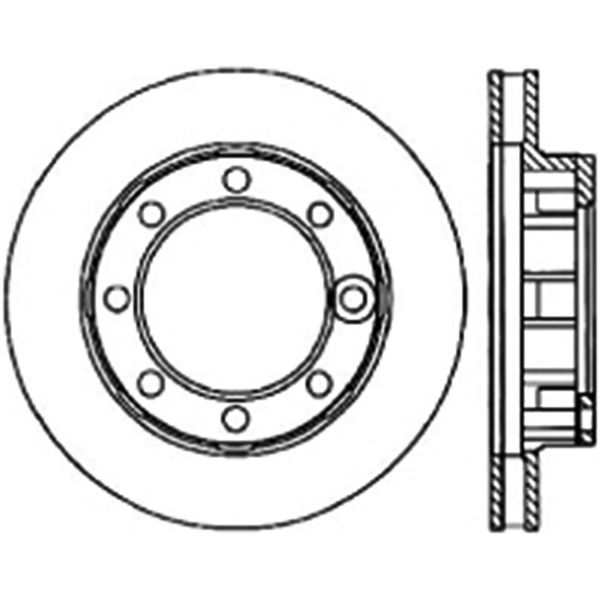 71-86 Chevrolet K20 Suburban Cryo Slotted Front Left Sport Brake Rotor