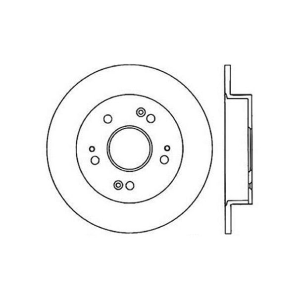 06-07 Acura CSX (Canada) / 06-09 Honda Civic / 97-01 Prelude Drilled Right Rear Rotor