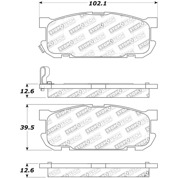 Street Touring 01-05 Miata w/ Sport Suspension Rear Brake Pads D891