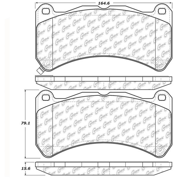 Street Touring 08-09 Lexus IS F Front Brake Pads