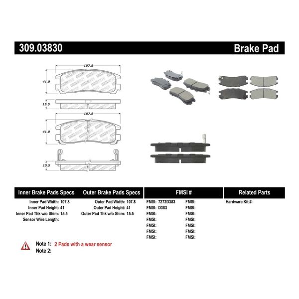 Performance 4/89-99 Mitsubishi Eclipse GST Rear Brake Pads