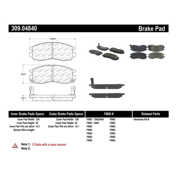 Performance 4/89-99 Mitsubishi Eclipse GST Front Brake Pads
