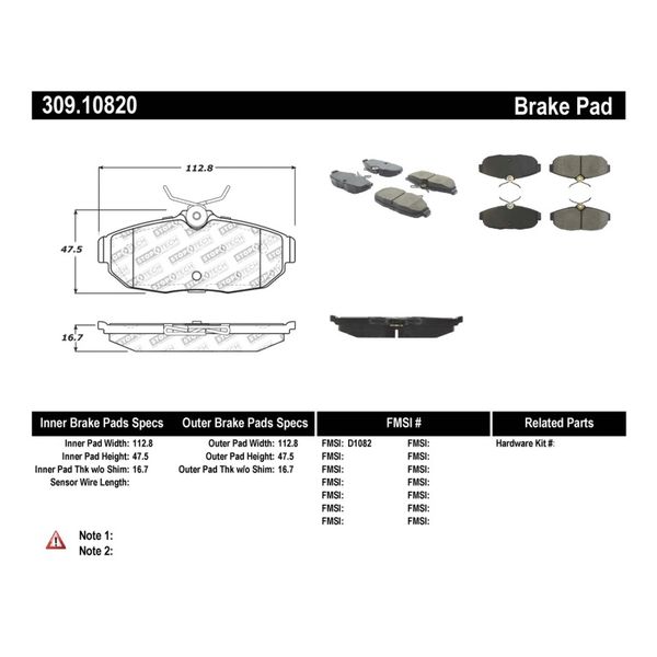 Performance 05-09 Ford Mustang Cobra/Mach 1 V6/GT / 10 Shelby/Shelby GT Rear Brake Pads