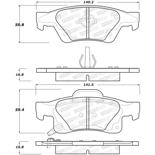 Performance 11-17 Dodge Durango Rear Brake Pads