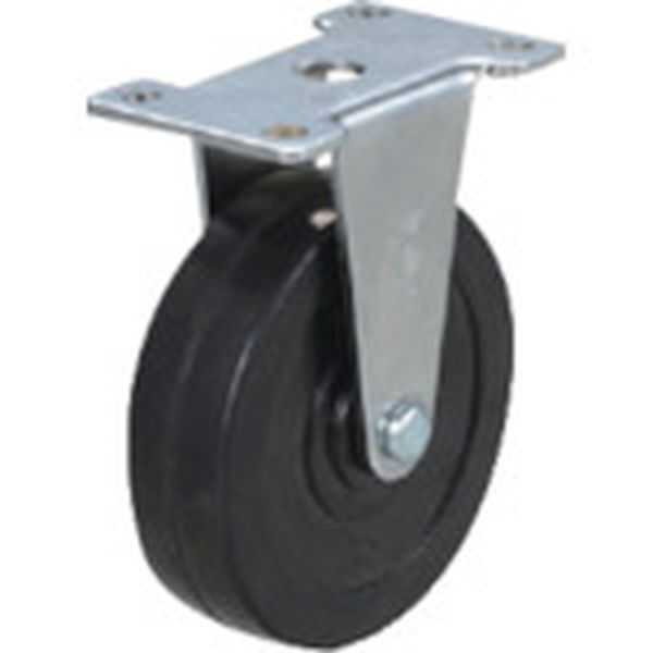 プレート式 固定 ステンレスキャスター ゴム 車輪径50mm Eタイプ SUS-ER型 取付寸法56×28