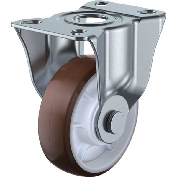 プレート式 固定 キャスター ウレタン 車輪径100mm  Jタイプ SUS-SK型 取付寸法90×50(80×45)