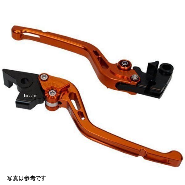 GPタイプ アルミ削り出しビレットレバーセット GSX-S1000GT、GSX-S1000GX オレンジ
