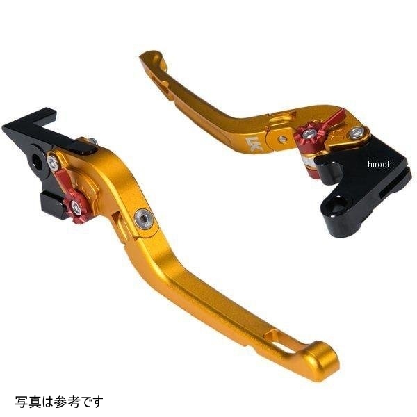 Rタイプ可倒式 アルミ削り出しビレットレバーセット GSX-S1000GT、GSX-S1000GX マットゴールド