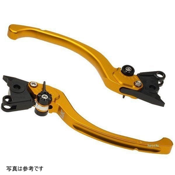 ツーリングタイプ アルミ削り出しビレットレバーセット GSX-S1000GT、GSX-S1000GX ゴールド