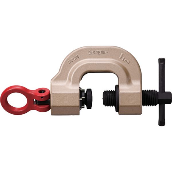 ねじ式クランプ スクリューカムクランプ 吊クランプ引張治具兼用型(スイベルタイプツイストカム式) 基本使用荷重1t