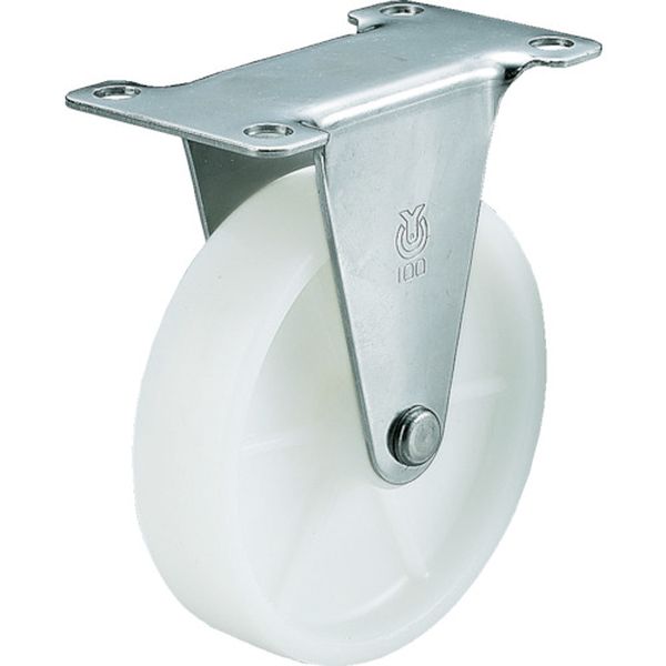 キャスター　ステンレス製固定車　径６５ナイロン車輪