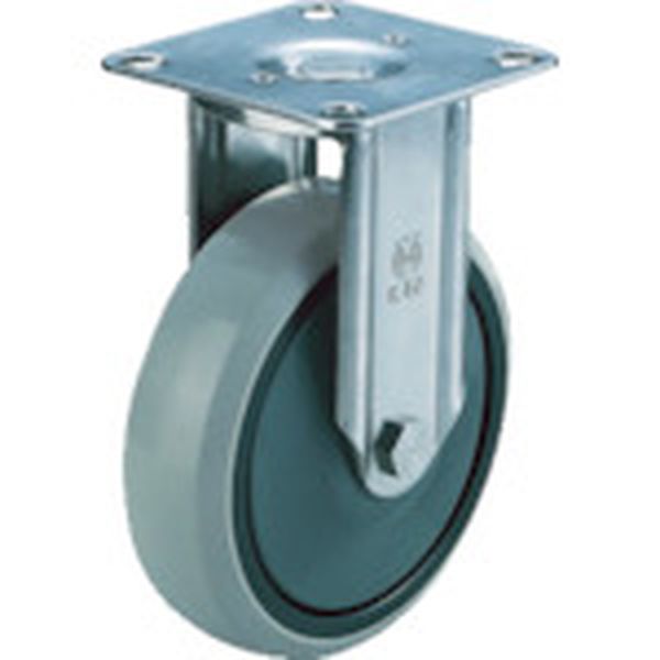 ステンレスキャスター固定車　１３０径ナイロンホイルウレタン車輪