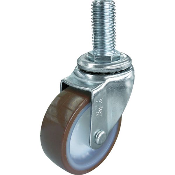 ねじ込み式キャスター　ステンレス製自在車　７５径　ウレタン車輪