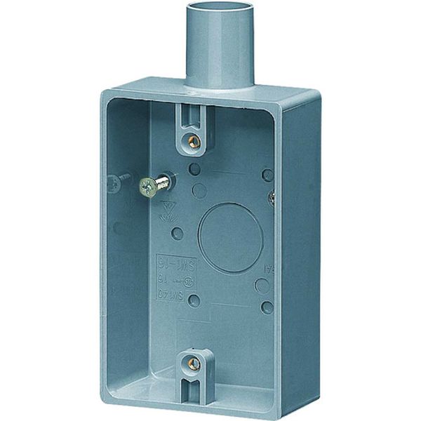 SW116 204-3030  露出スイッチボックス(グレー)