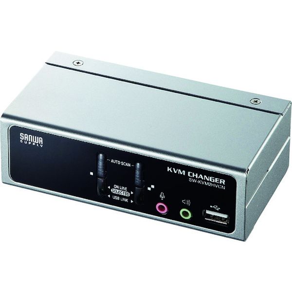 SWKVM2HVCN  USB・PS/2コンソール両対応パソコン自動切替器(2：1)