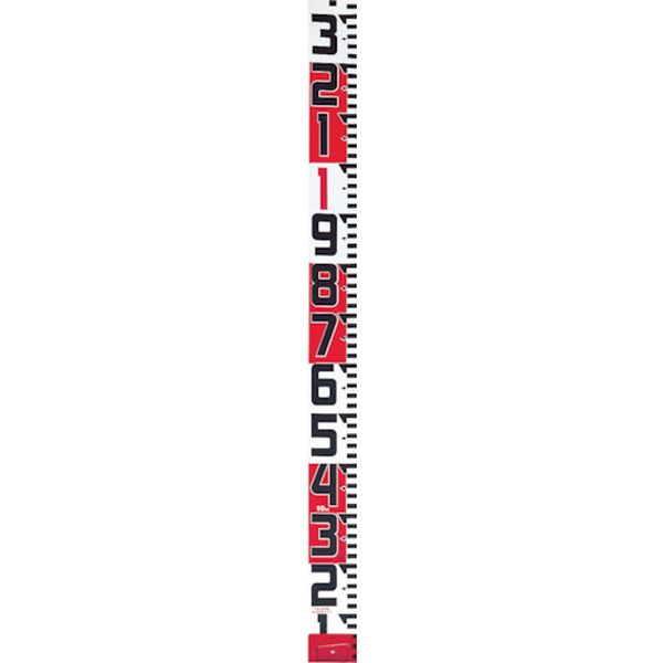 シムロンロッド-100長さ 10m/裏面仕様 1mアカシロ/紙函
