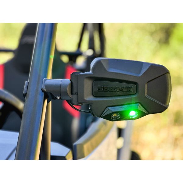 24+ Pol/Cam/Hon/Kaw Pursuit Night Vision LED Sideview Mirror-Adj. 1.75-2 in. ROP Clamp Pair