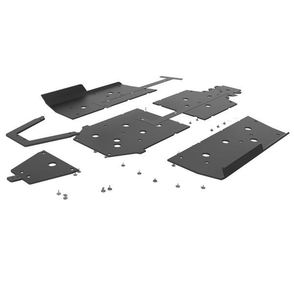 20-21 Polaris RZR 1000/XP UHMW Skid Plate w/Rock Slider Kit - Black