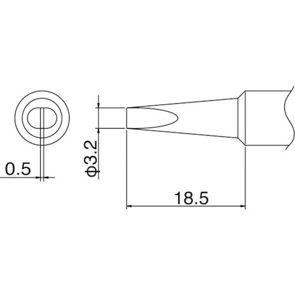 こて先　３．２Ｄ型