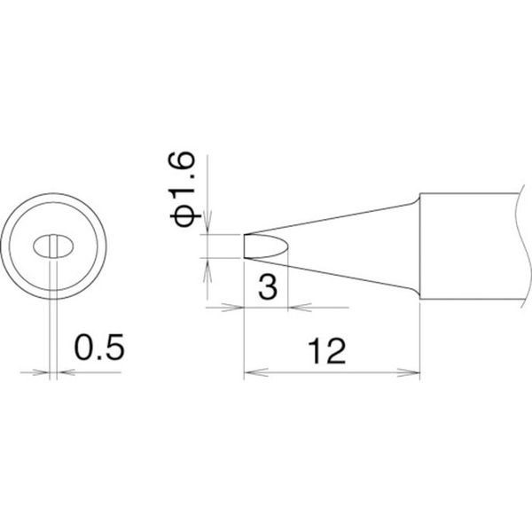 こて先　１．６Ｄ型