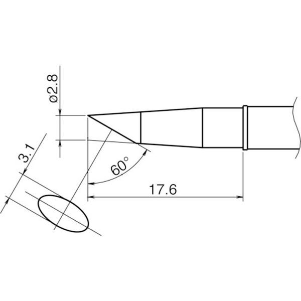 こて先／２．８ＢＣ型