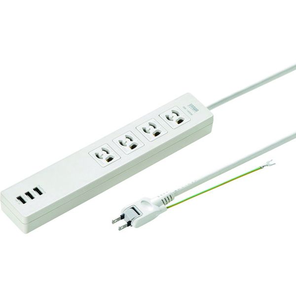 TAPF37U2 203-3914  USB充電機能付きタップ