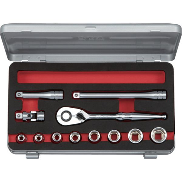 683-3772  9.5sq.ソケットセット(六角)［12点］