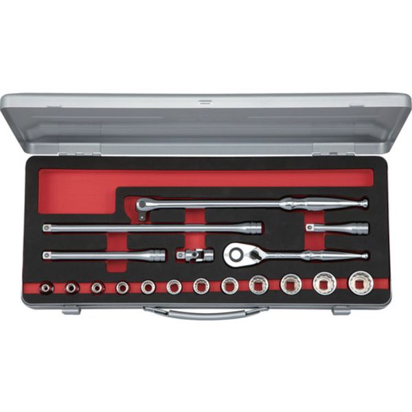 683-3776  9.5sq.ソケットセット(十二角)［18点］