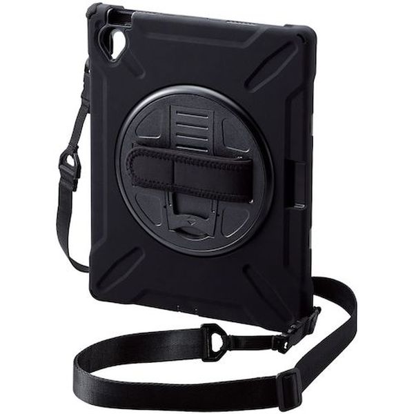 TBA22RHVHBK iPad10.9 第10世代用フルプロテクトケース ショルダーベルト付 スタンド付 ブラック