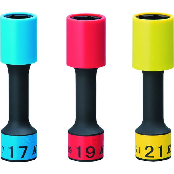 12.7sq.インパクトレンチ用ホイールガードソケットセット(ロング薄肉)