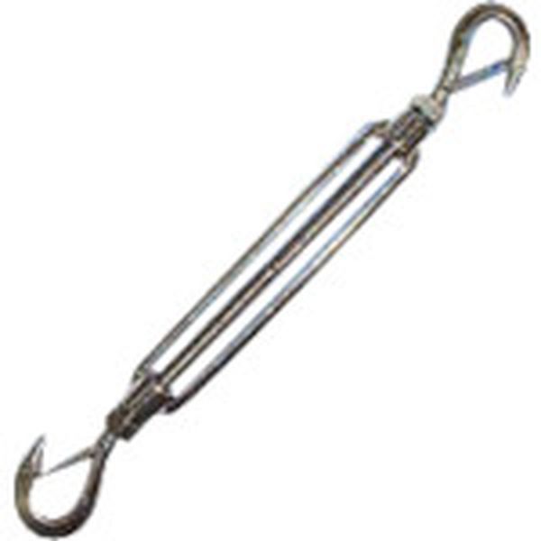 TB12HK  ステンレス 枠式ターンバックル外れ止め付(フック＆フック) 捻子径4分