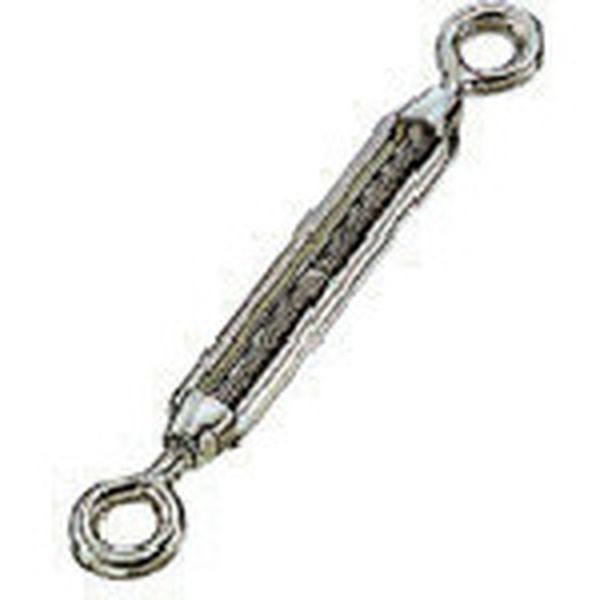 TB6E  ステンレス 枠式ターンバックル(アイ＆アイ) 捻子径2分 使用荷重1.96kN