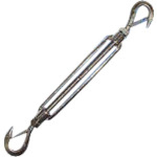 TB9HK  ステンレス 枠式ターンバックル外れ止め付(フック＆フック) 捻子径3分