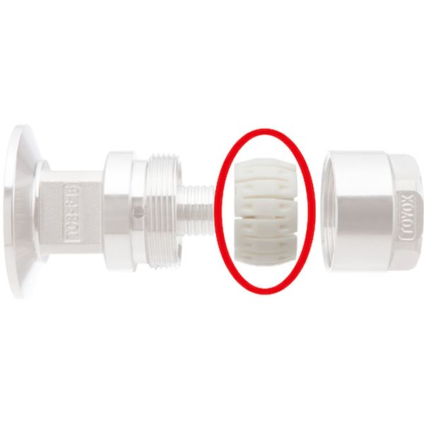 ホース継手 トヨコネクタ TC3-F・TC3-CS型 交換用パッキン付きスリーブセット 適合ホース25ミリ 10個入り