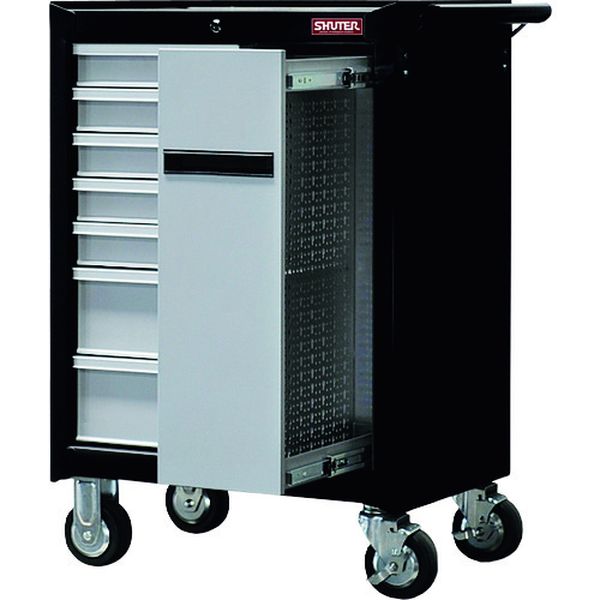 TCH25BK 194-8065  重量キャビネットカート TC-H25 ブラック