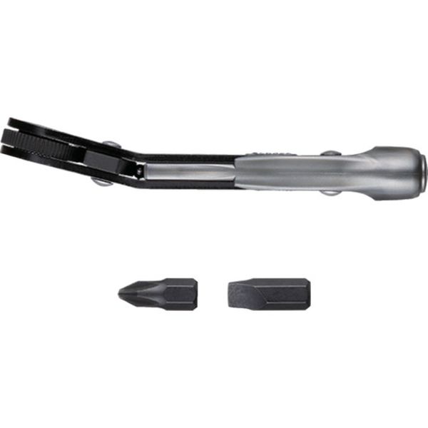 TD23B 691-2075   ファインミニラチェット ベンド(ビット2本付)