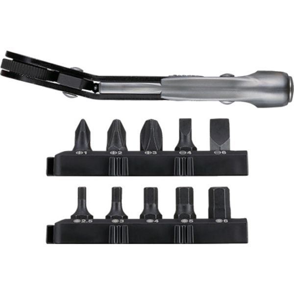 TD25B 691-2068   ファインミニラチェット ベンド(ビット10本付)