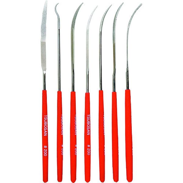 852-9144  ダイヤモンドヤスリ 片コテ7種セット ＃400