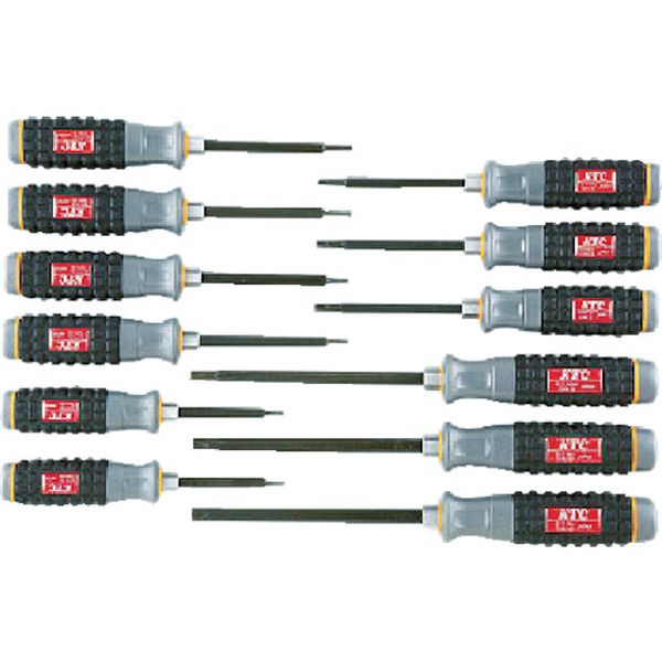 樹脂柄Ｔ型トルクスドライバセット［１２本組］