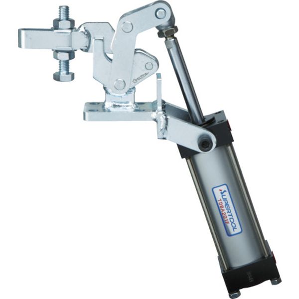 下方押え型エアー式バリクランプ