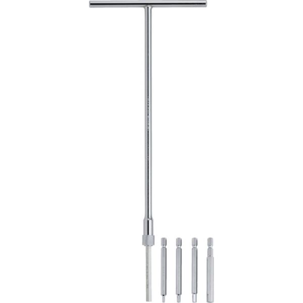 ミトロイ　Ｔ型ホローレンチ　ビット５本セット　（３００Ｈ－１００Ｌ）