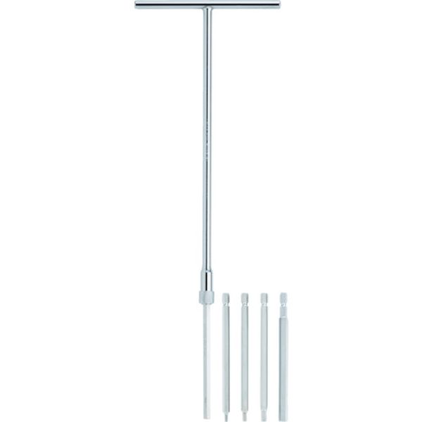 ミトロイ　Ｔ型ホローレンチ　ビット５本セット　（３００Ｈ－５０Ｌ）