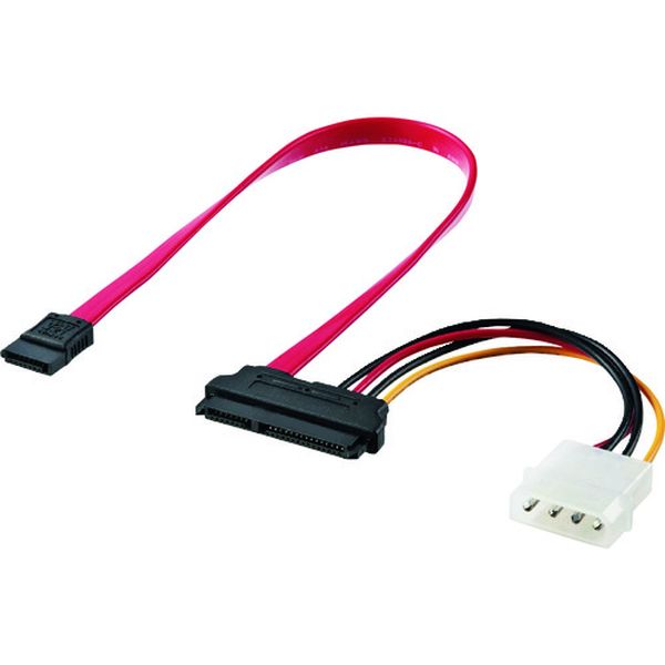 TKPWSATA703  電源コネクタ一体型SATAケーブル(0.3m)