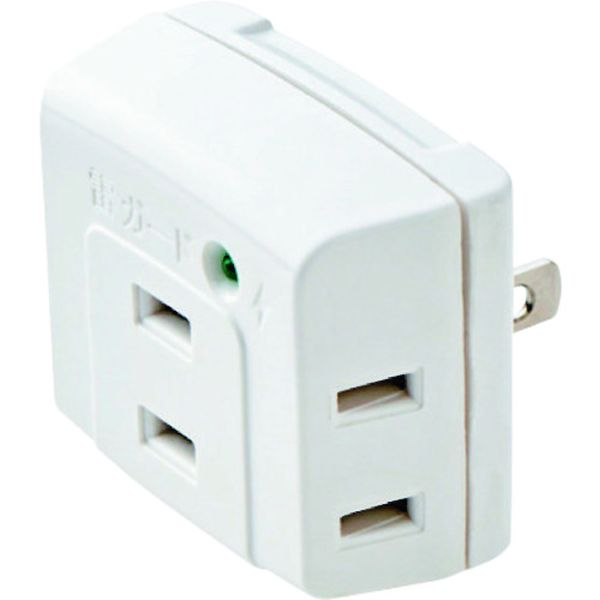 TKTR01WH 147-4120  トリプルタップ(雷ガード付き) 3個口 ホワイト