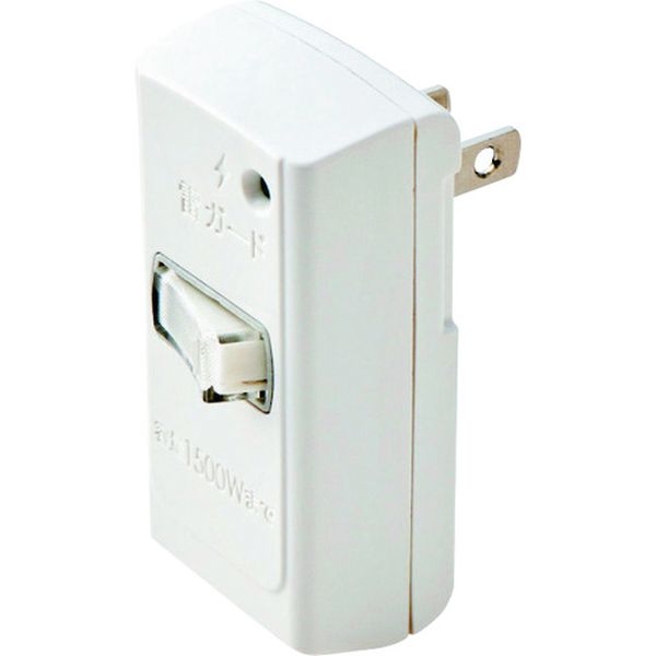 TKTR02WH 147-0959  スイッチタップ(雷ガード付き) 1個口 ホワイト