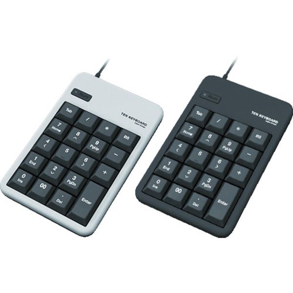 エレコム　ＵＳＢハブ付テンキーボード　ブラック