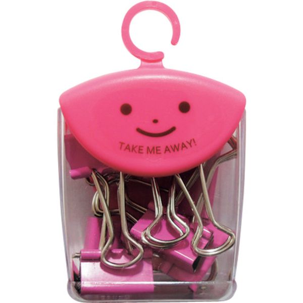 TM71PR 356-4755  ダブルクリップ19MMポップRD 8個入