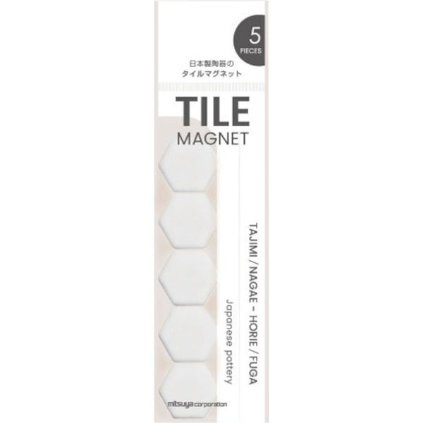 TMGH5P00 356-1478  タイルマグネット六角ホワイト